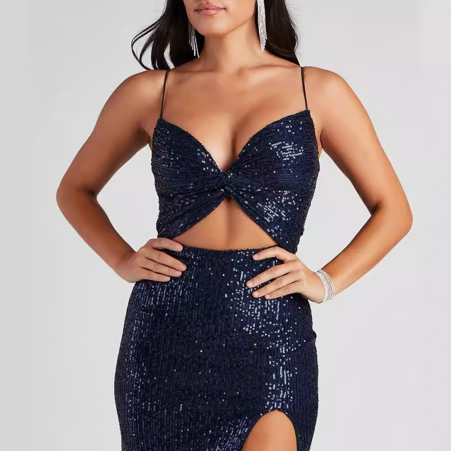 Sleeveless hollow out dress