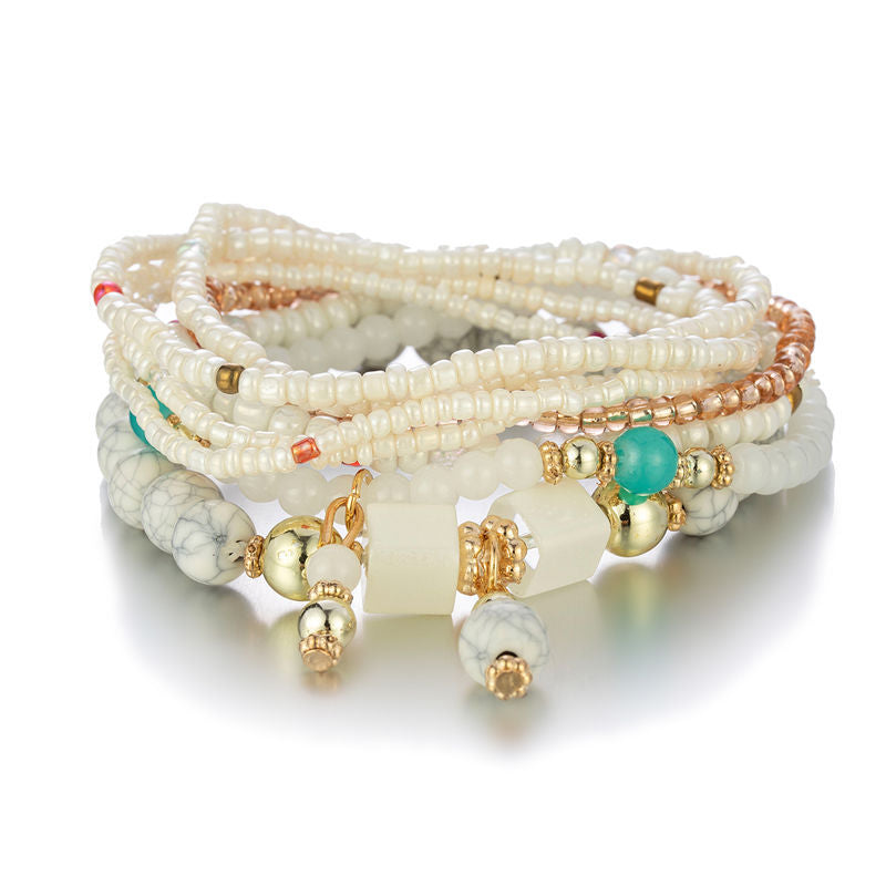 Bracelet Perles Turquoise Bohème