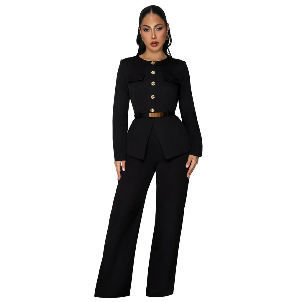Ensemble Haut & Pantalon Ceinturé