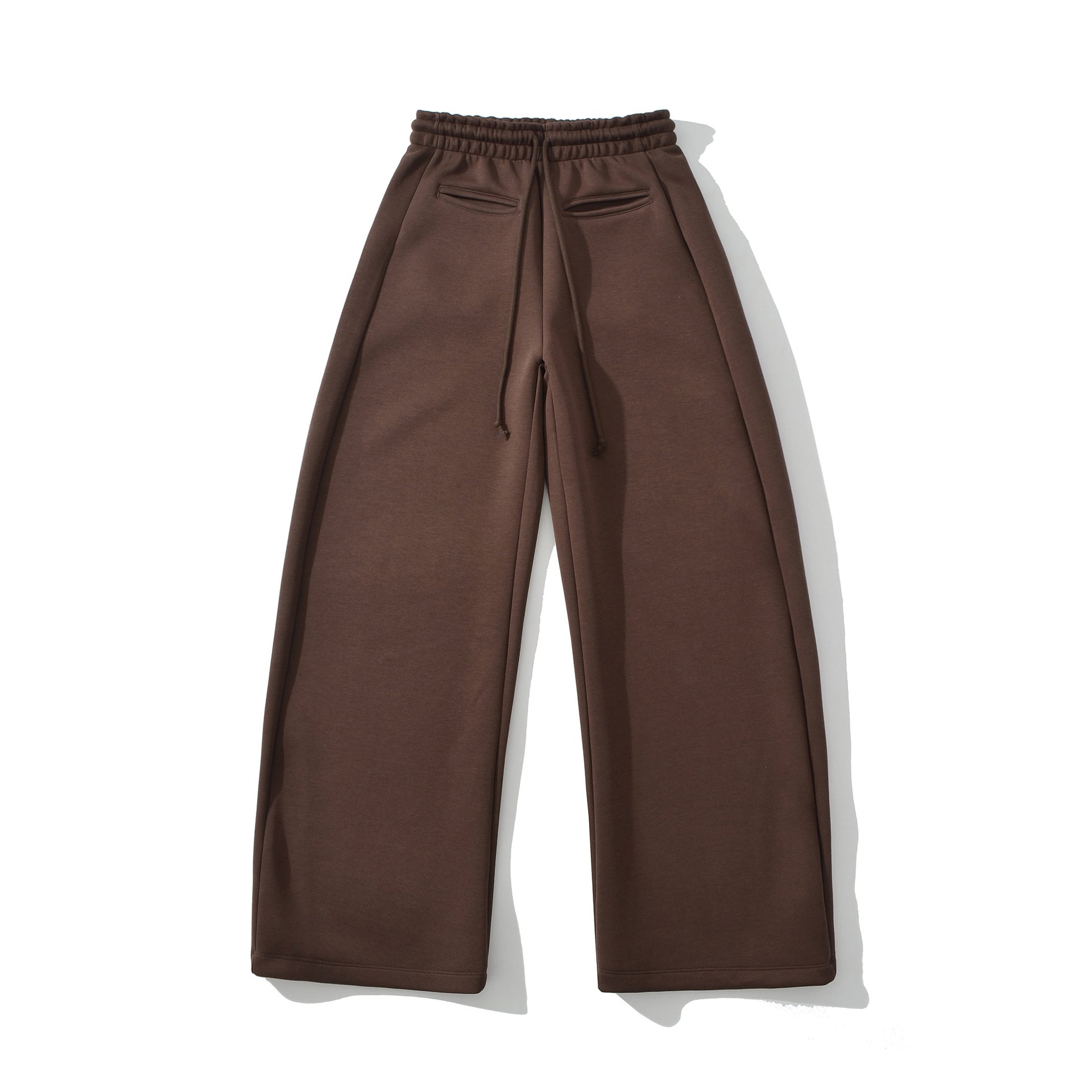 Pantalon Large Taille Élastique Cordon
