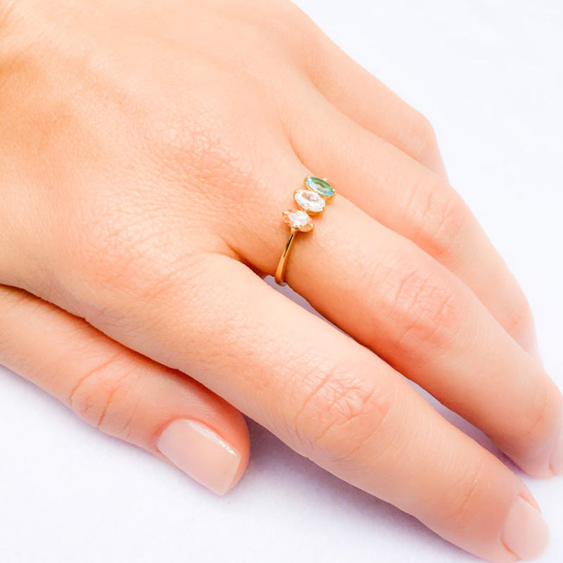 Bague Tricolore Empilée