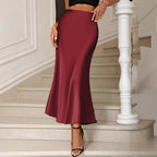Jupe Longue Sirène Taille Haute