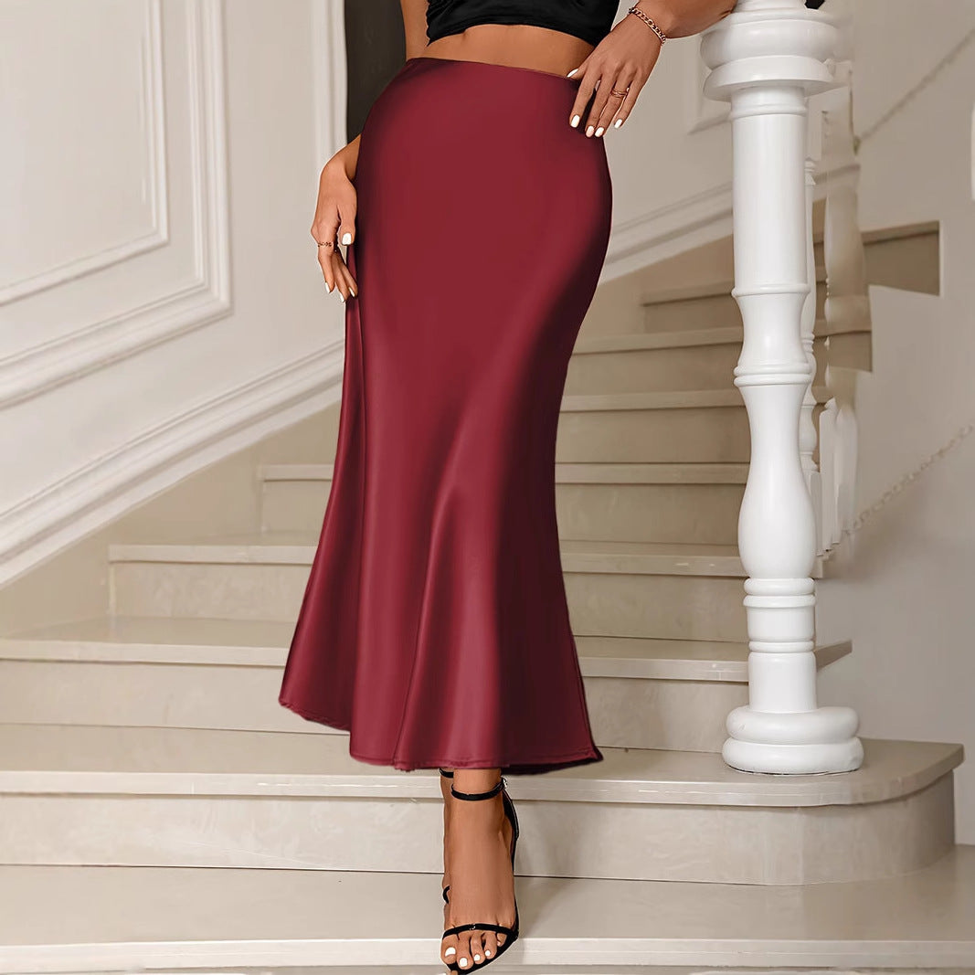Jupe Longue Sirène Taille Haute