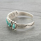 Bracelet Ouvert Turquoise Antique