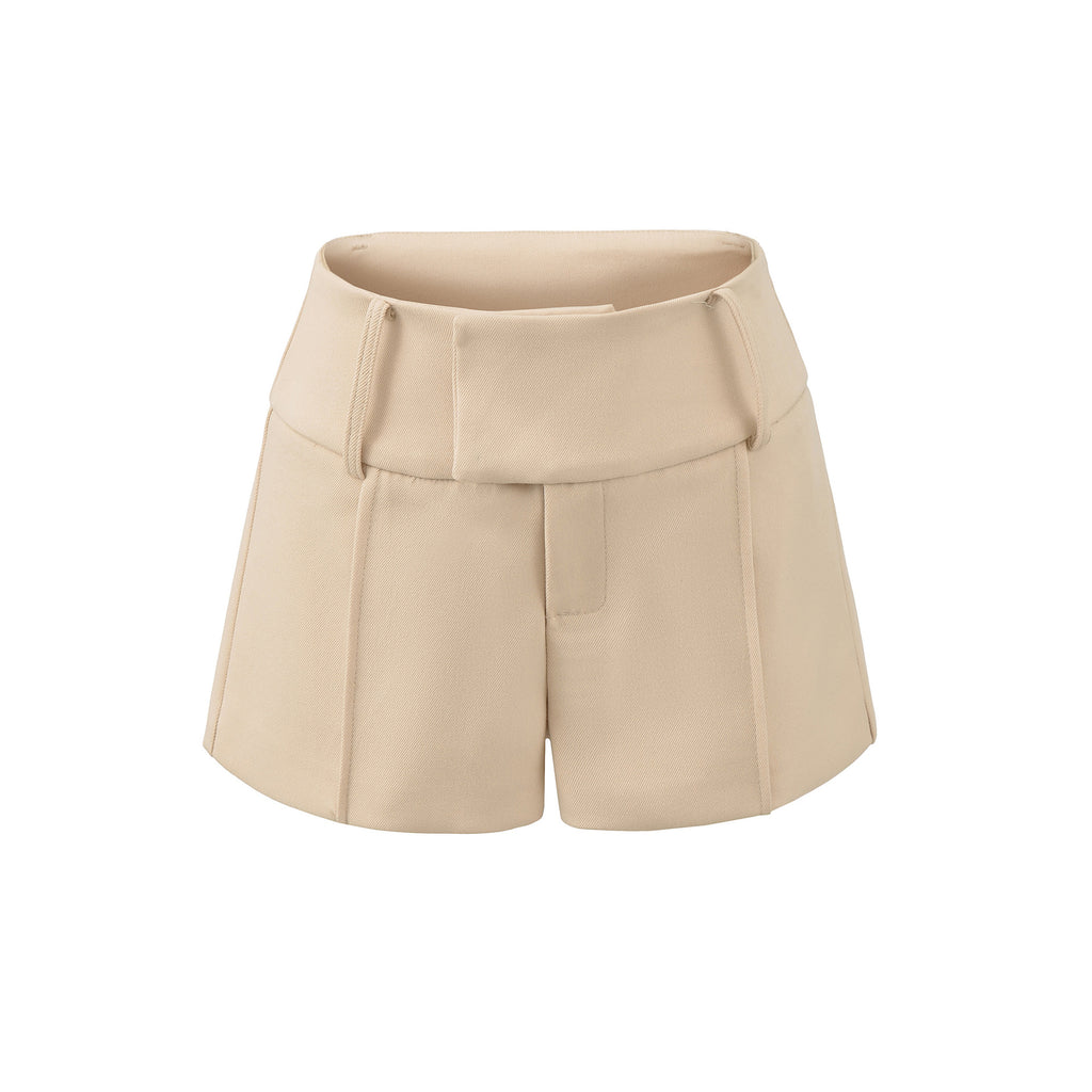 Shorty amincissant évasé taille basse, ajusté aux hanches pour femme