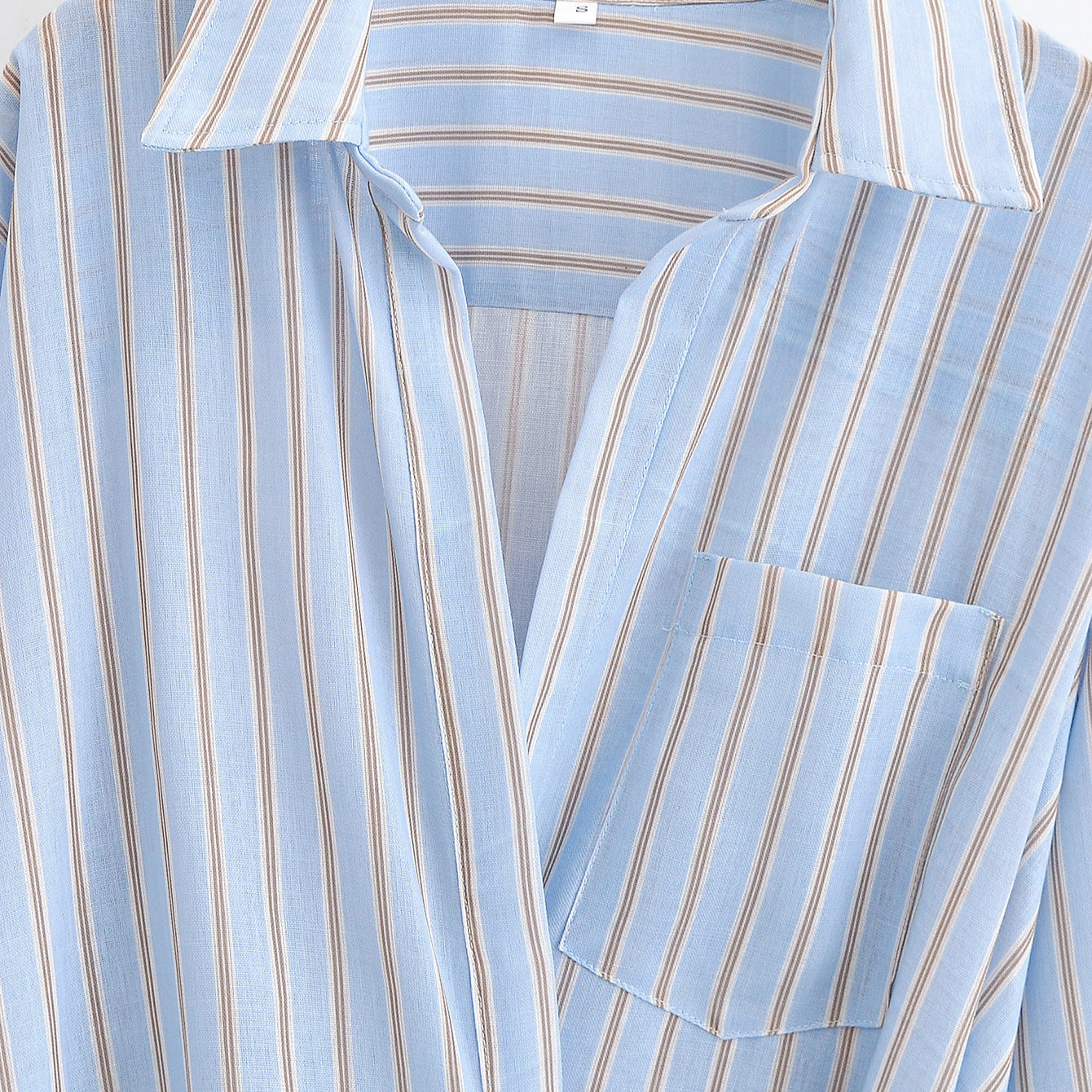 Striped double breasted dress