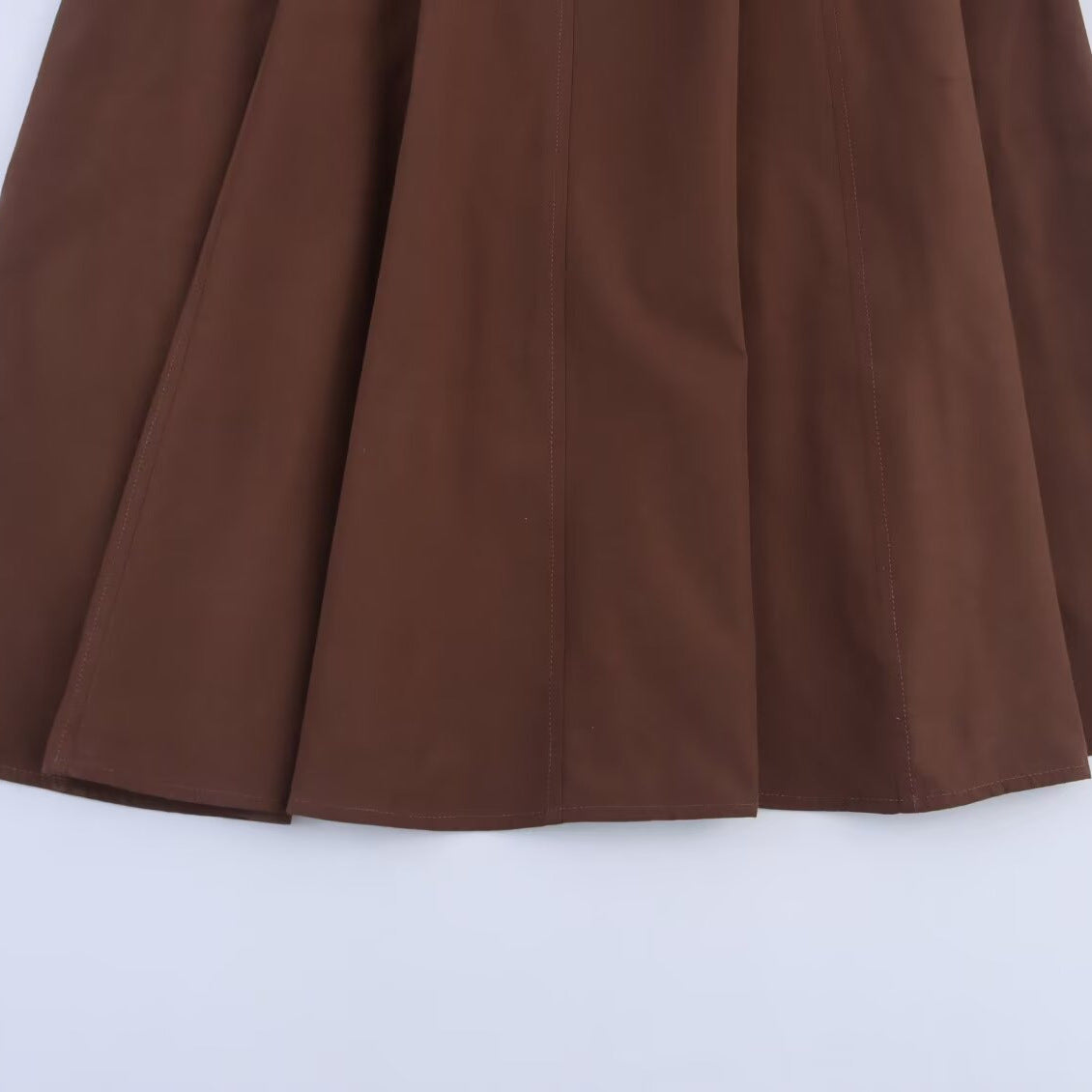 Belt and Flute Strap Dress