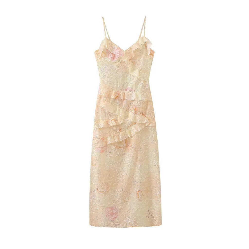 Robe Longue Camisole Imprimée