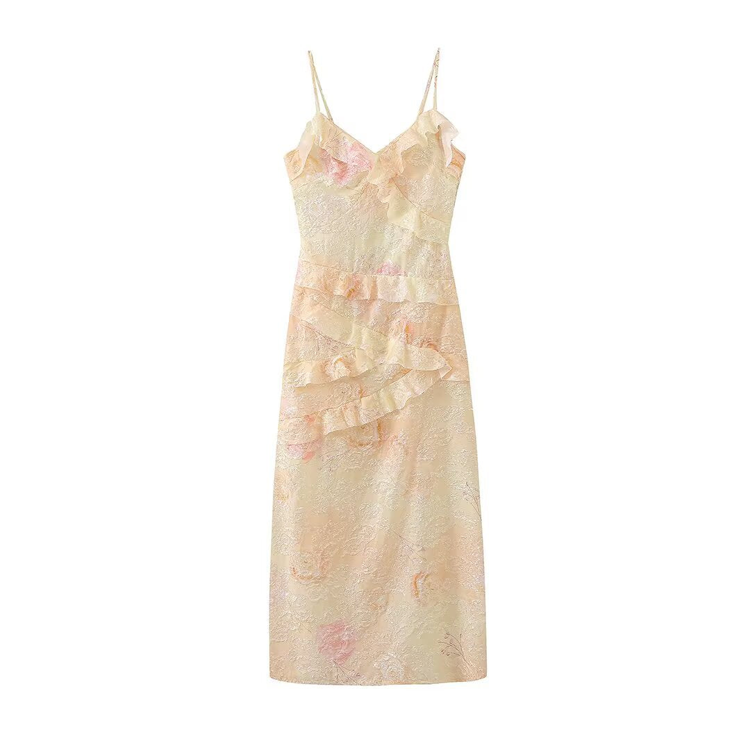 Robe Longue Camisole Imprimée