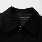 Loose casual double zipper lapel jacket