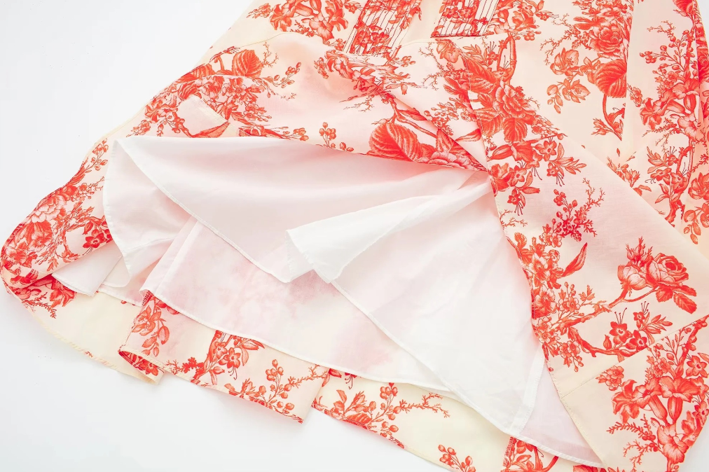 Printed Asymmetric Dress