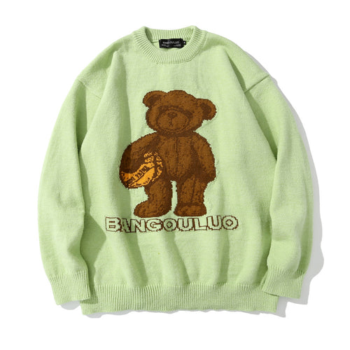 Chemise Tricotée Jacquard Ourson