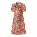 Printed short sleeved dress