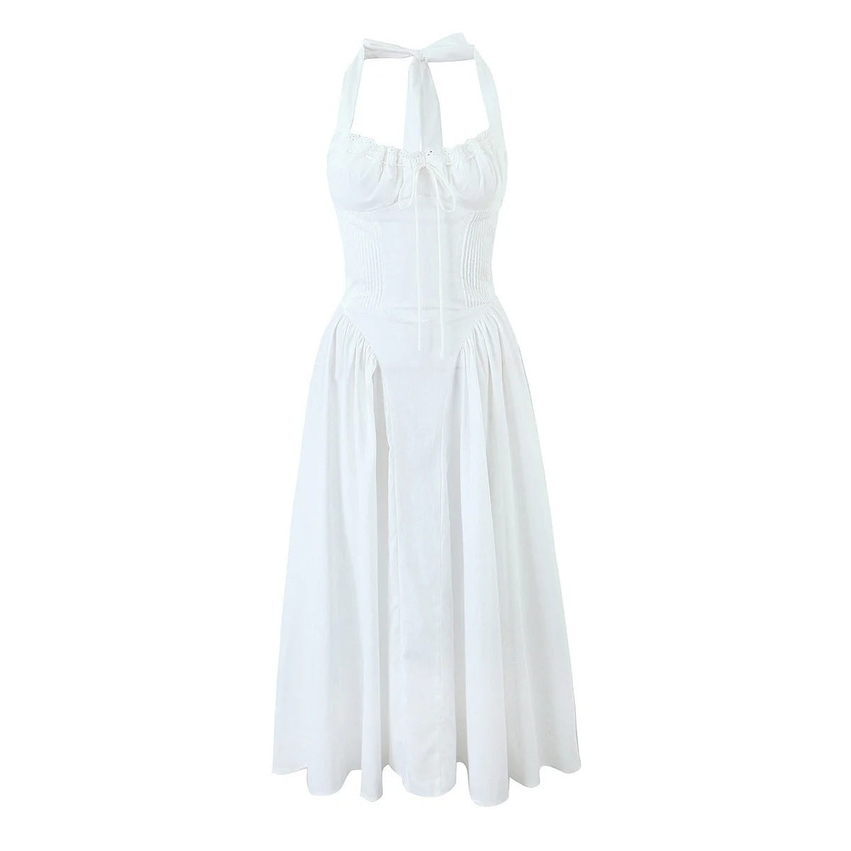 Robe Mi-Longue Dos Nu Fleurie