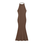 Robe Longue Col Dégagé