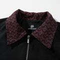Splicing contrasting zipper lapel jacket