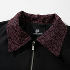 Splicing contrasting zipper lapel jacket