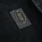Zipper decoration workwear denim jacket
