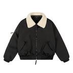 Veste Moto Col Fourrure