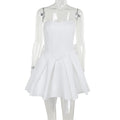 Strapless bow A light dress dress for women