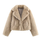 Veste Courte Fausse Fourrure