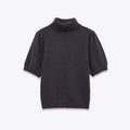 Pull en tricot à manches courtes et bulles pour femmes