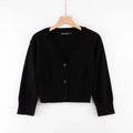 V-neck long sleeved cardigan top