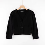 V-neck long sleeved cardigan top