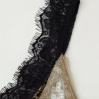 Bead embellished lace dress