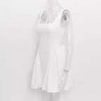 Robe licou française avec dos papillon à nouer