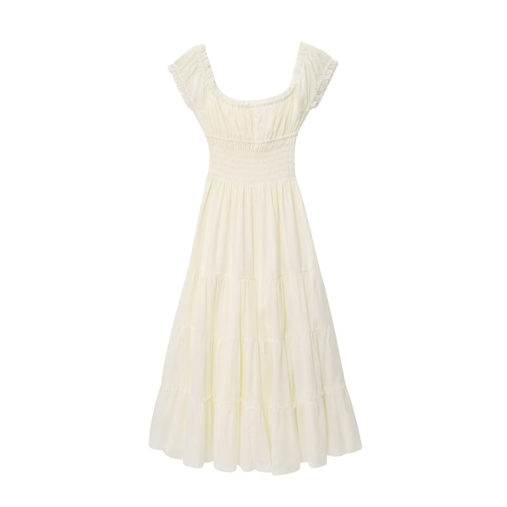 Robe longue ample à encolure carrée pour femme