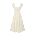 Robe longue ample à encolure carrée pour femme