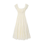Robe longue ample à encolure carrée pour femme