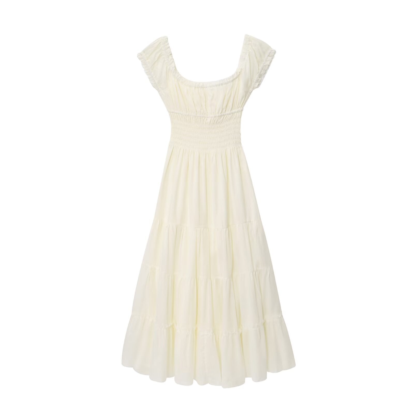Robe longue ample à encolure carrée pour femme