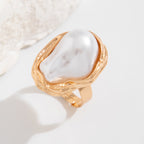 Bague Baroque Perle Irrégulière