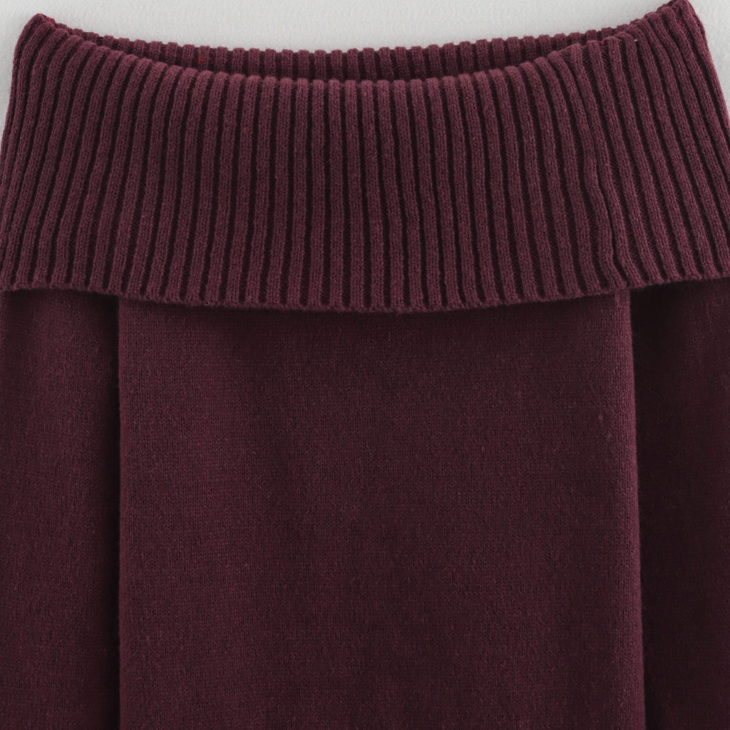 Haut Une Épaule Rouge Bordeaux