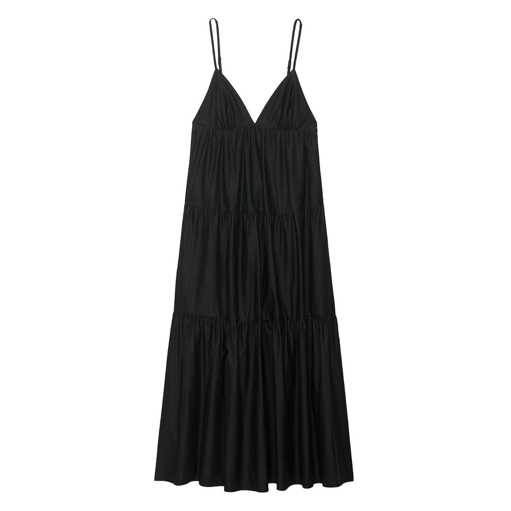 Splicing Midi Strap Dress