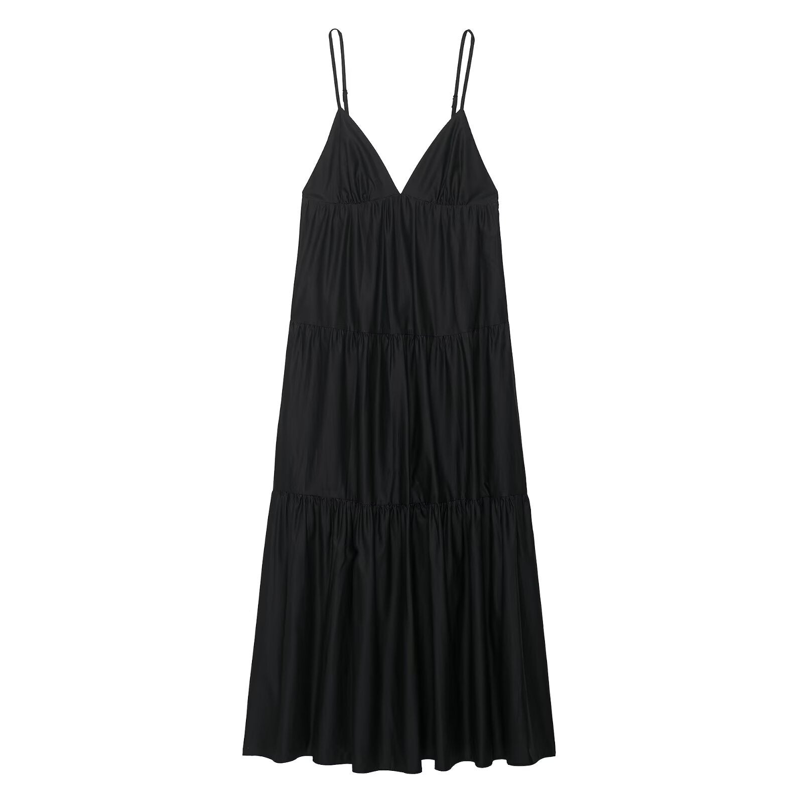 Splicing Midi Strap Dress