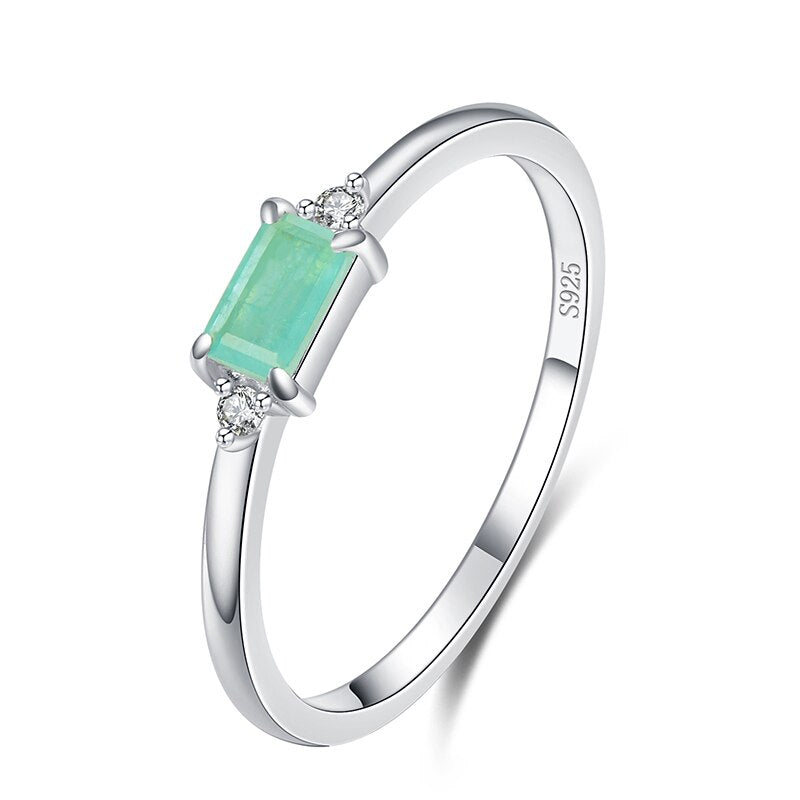 Bague Argent 925 Tourmaline Paraiba