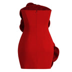 Robe Bustier Fleurs 3D