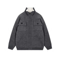 Veste Pull Tricotée Épaisse Velours