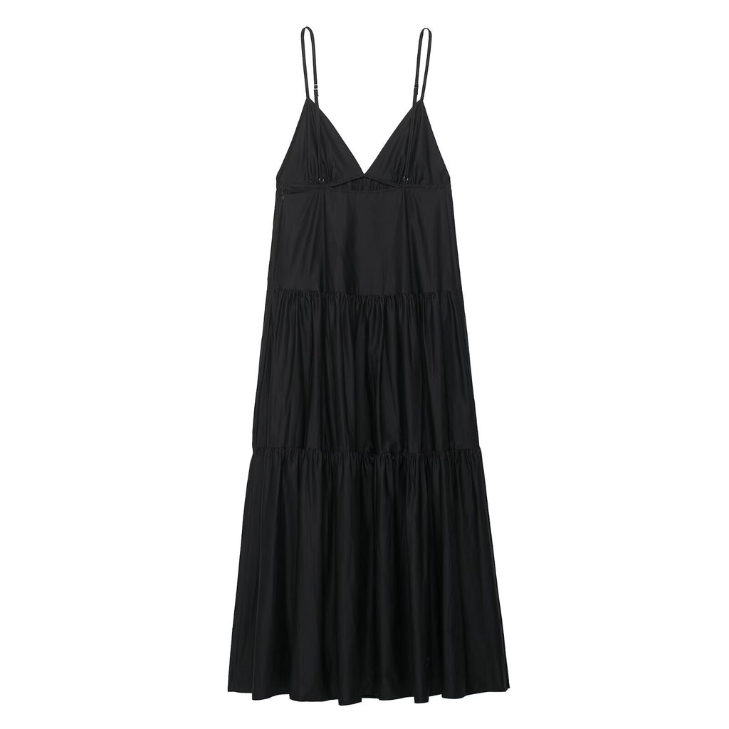 Splicing Midi Strap Dress