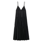 Splicing Midi Strap Dress