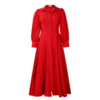 Long Sleeve Flared Dress
