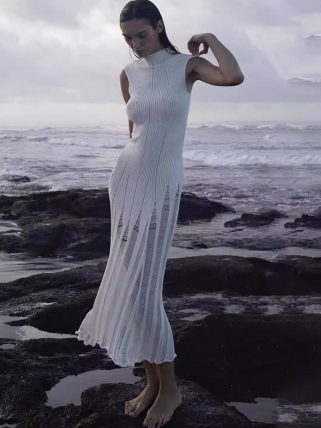 Knit Slim Maxi Dress