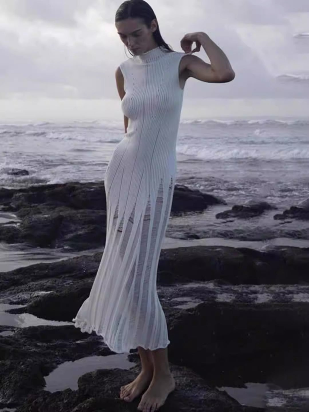 Knit Slim Maxi Dress