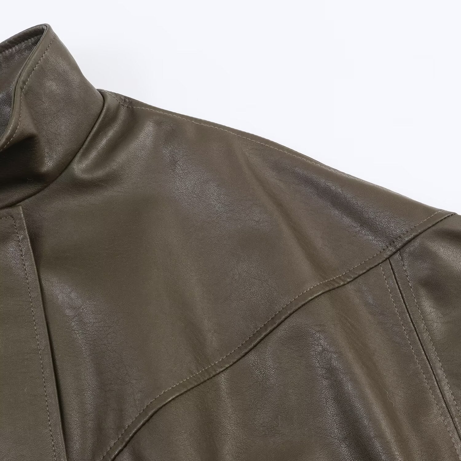 Veste Pilote Simili Cuir