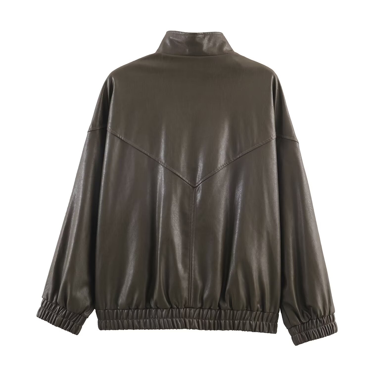 Veste Pilote Simili Cuir