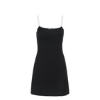 Bow mini suspender dress