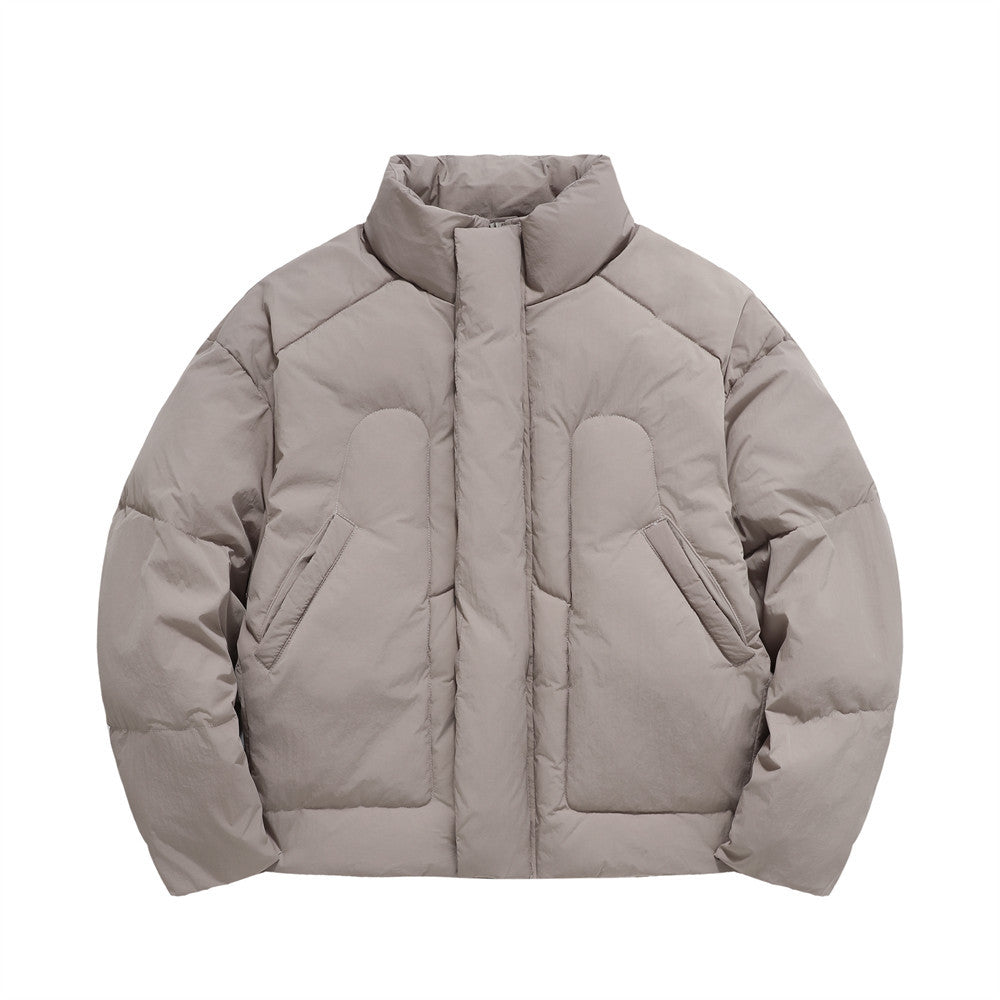 Veste Épaisse Col Mi-Haut